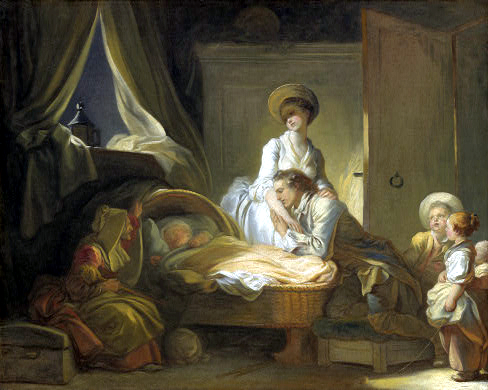 Jean Honore Fragonard La Visite a la nourrice